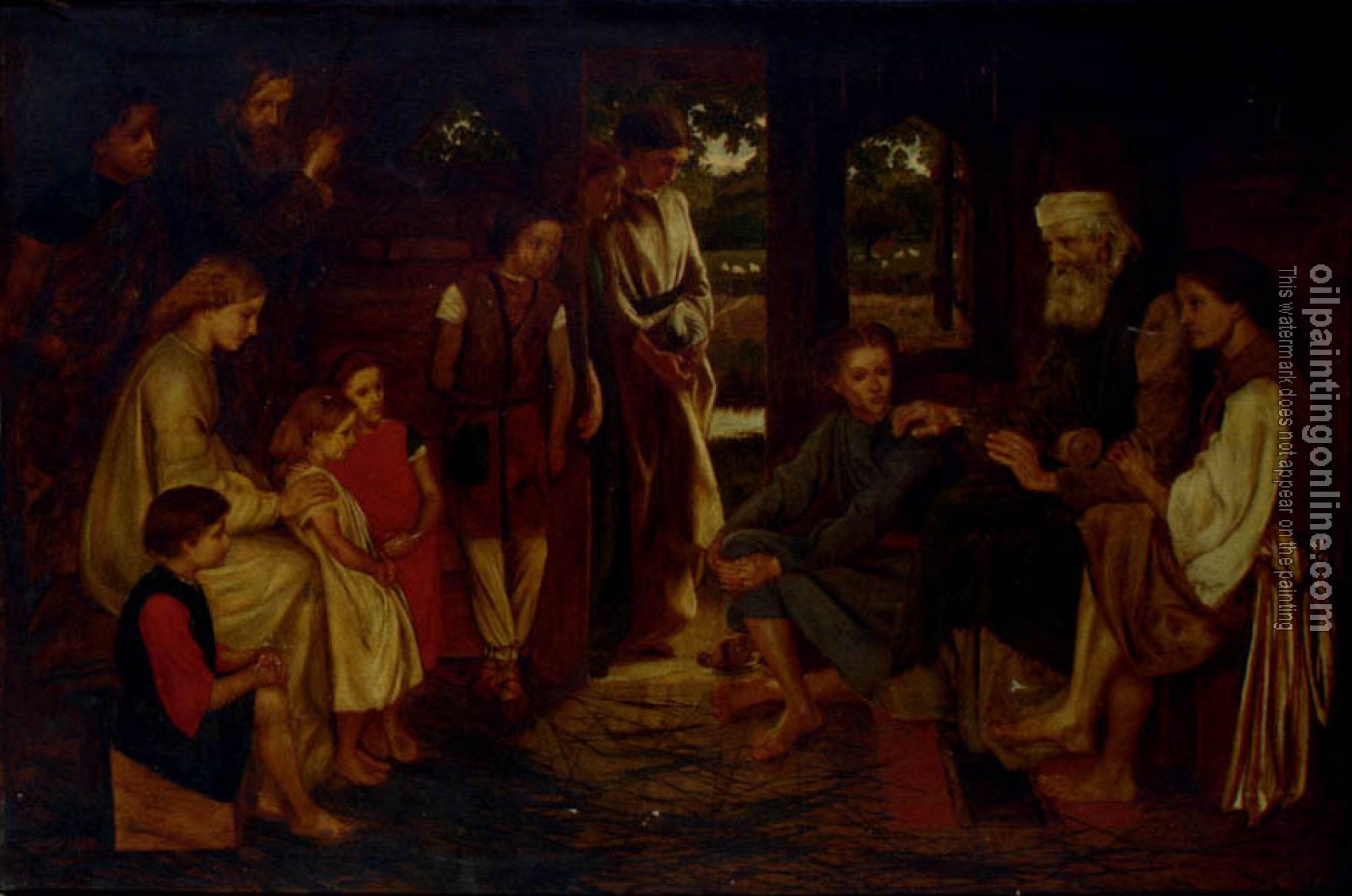 Prinsep, Valentine Cameron - St John The Efvangelist Teaching The New Commandment